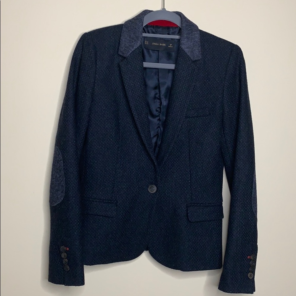 ZARA BASIC lambs wool blazer